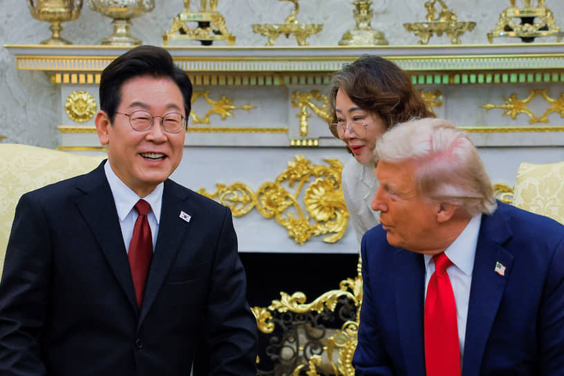 Президент Республики Корея Ли Чжэ Мён и президент США Дональд Трамп