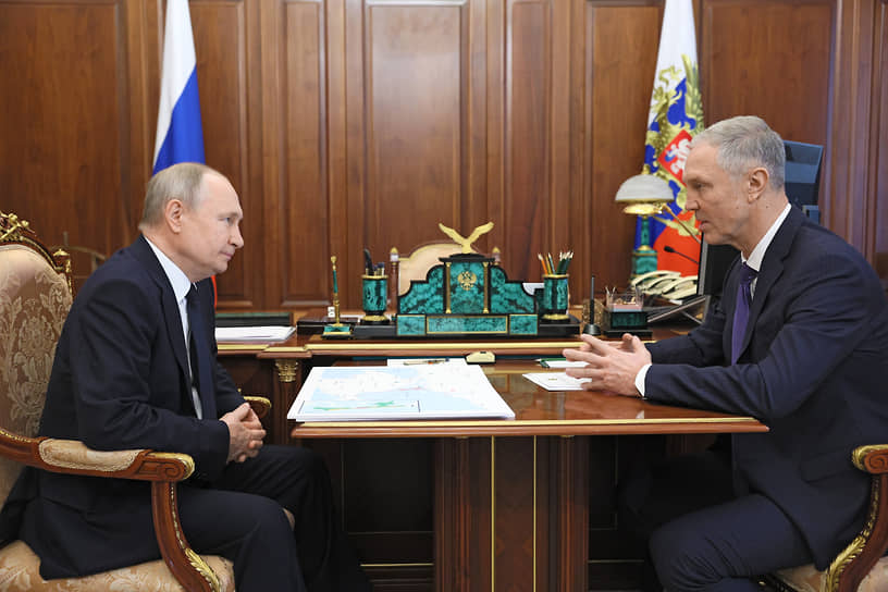 Владимир Путин и Владимир Сальдо, 6 апреля 2023 года