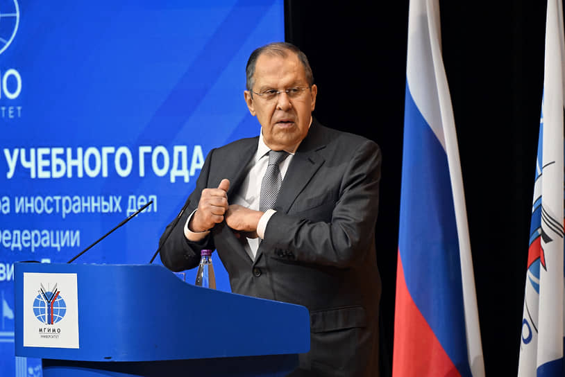 Министр иностранных дел России Сергей Лавров