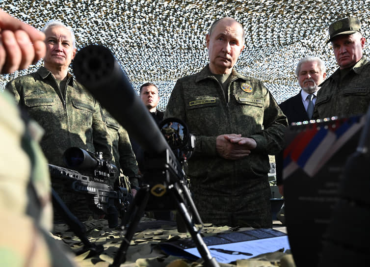 Владимир Путин на полигоне «Мулино»