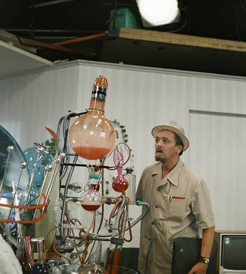 Актер Юрий Яковлев на съемках фильма «Иван Васильевич меняет профессию»