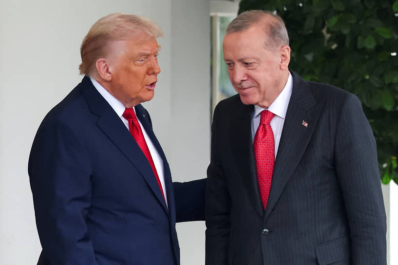 Президент США Дональд Трамп и президент Турции Реджеп Тайип Эрдоган