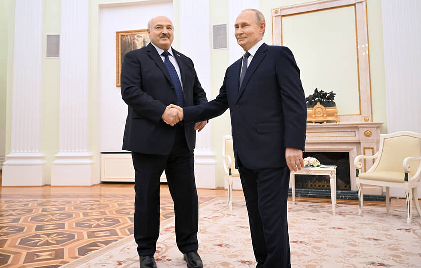 Александр Лукашенко и Владимир Путин