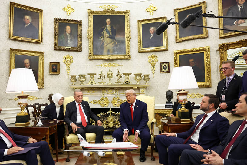 Президент Турции Реджеп Тайип Эрдоган и президент США Дональд Трамп