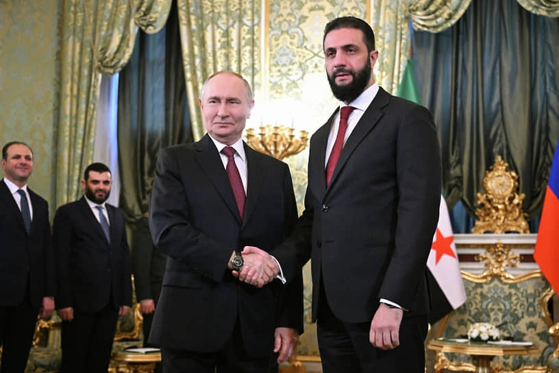 Владимир Путин и Ахмед аш-Шараа