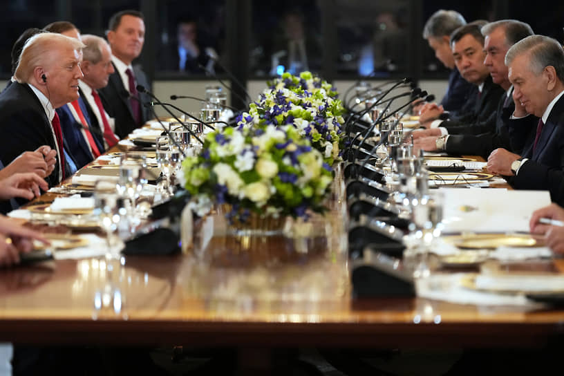 Встреча президента США Дональда Трампа с руководителями стран Центральной Азии