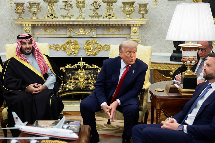 Наследный принц Саудовской Аравии Мухаммед бен Салман и президент США Дональд Трамп