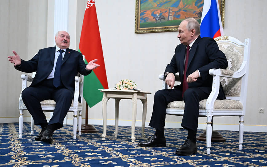 Александр Лукашенко и Владимир Путин