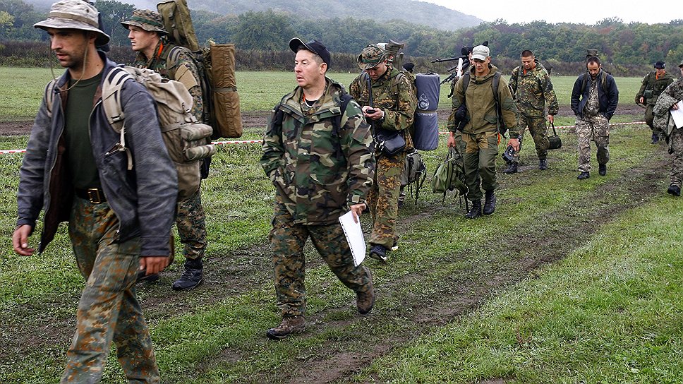 Горнолесная местность была дополнительным препятствием, особенно в упражнениях по ориентированию 
