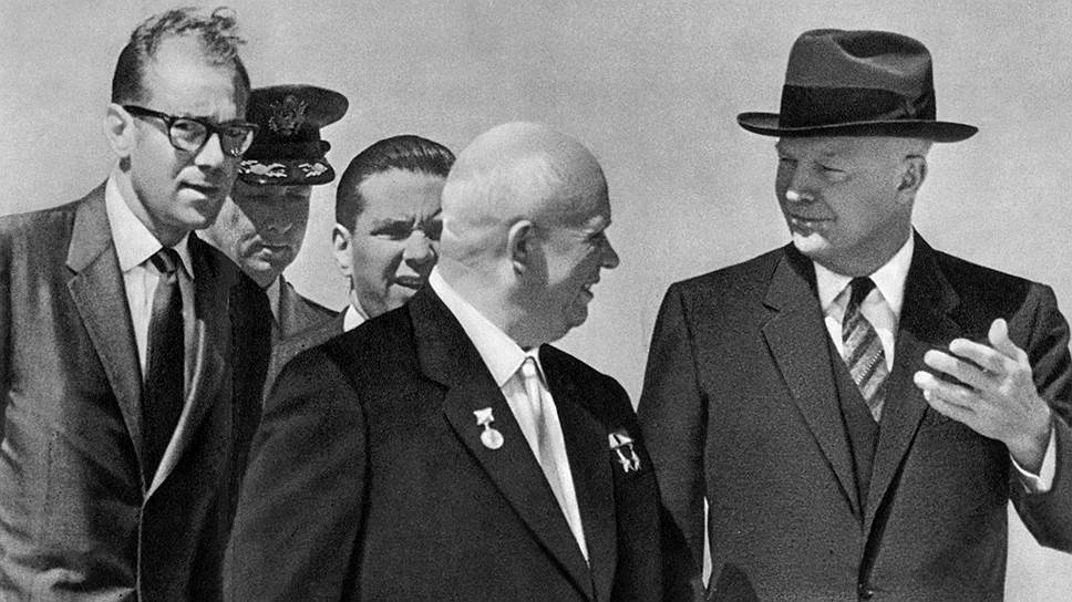 Никита Хрущев и Дуайт Эйзенхауэр в США, 1959 год