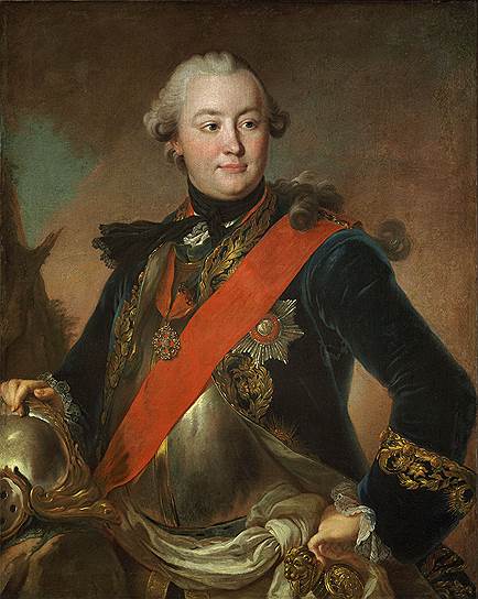 Портрет Г.Г. Орлова в латах. 1762-1763 годы (фрагмент) 
