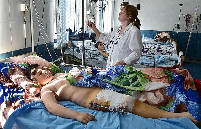 В детскую больницу Степанакерта поступили раненные в ходе боев