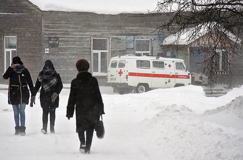 Большая часть мезенской больницы по-прежнему деревянная