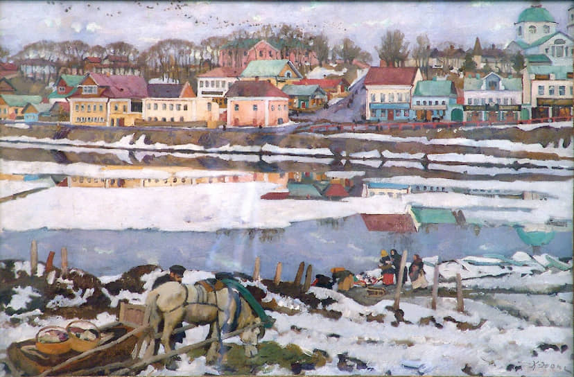 Константин Юон. «Торжок». 1914 год