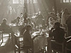 Рабочее кафе. Ресторан Казанского вокзала в Москве. 1937-1938 гг