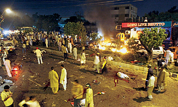 Карачи после взрыва