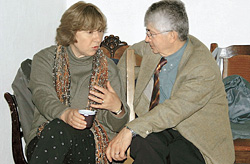 Светлана Алексиевич и Жорж Нива, филолог, исследователь русской литературы