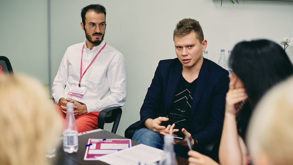 Петр Кирилловский, Visor Development, и Дмитрий Кубышкин, Главстрой, в Жюри категории Offline