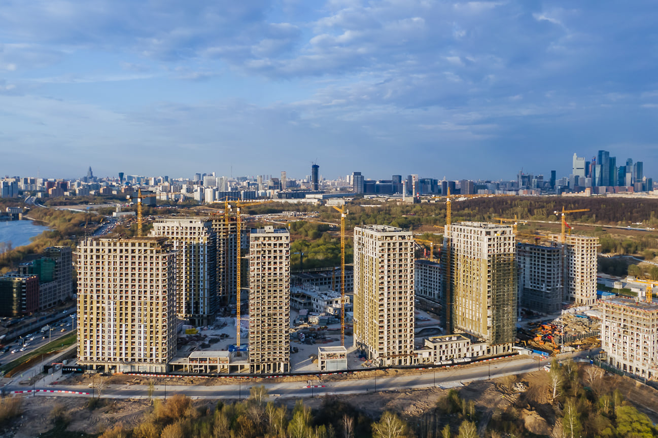 Строительная площадка второго квартала жилого комплекса «Остров»