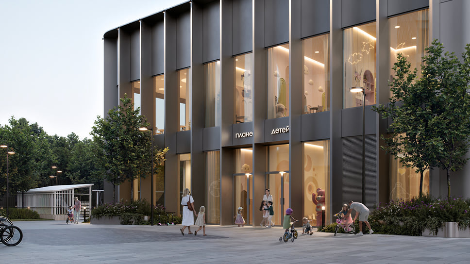 Визуализация детского сада в жилом комплексе STONE Sokolniki