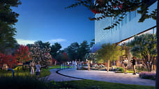 В рамках благоустройства завершают монтаж фонтана в квартале Moments от FORMA