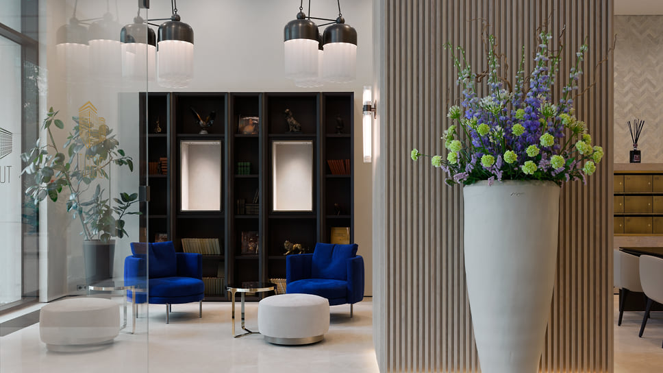 Гранд лобби в клубном доме TURGENEV