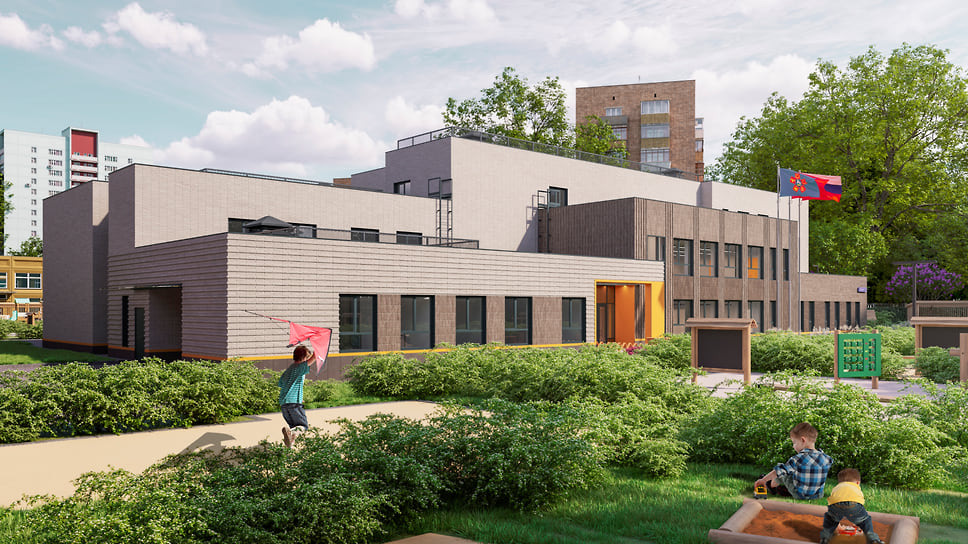 Визуализация детского сада в ЖК EVO