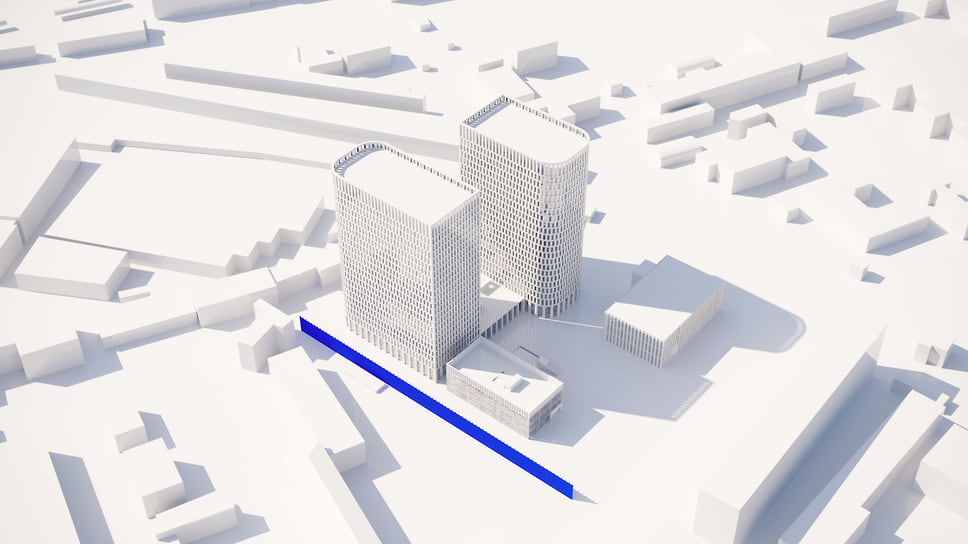 Стена вдоль пешеходного маршрута к Савеловскому транспортному узлу 