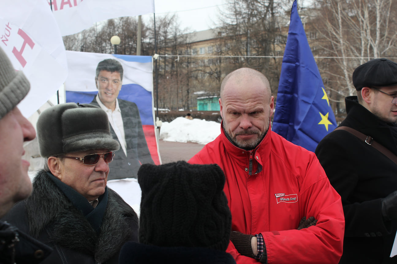 Митинг памяти Бориса Немцова в Челябинске