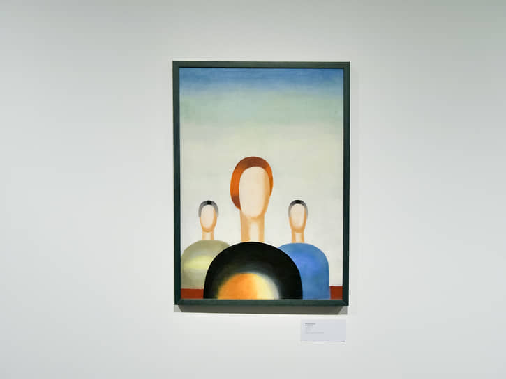  Картина ученицы художника Казимира Малевича Анны Лепорской «Три фигуры», которая пострадала от вандала