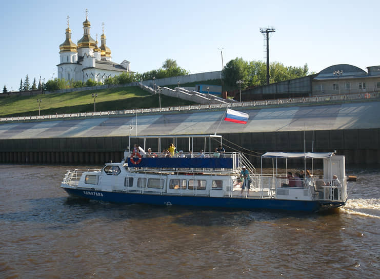 Река Тура в Тюмени