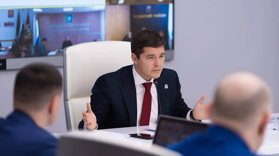 Губернатор ЯНАО Дмитрий Артюхов во время заседания межведомственной комиссии по противодействию распространению наркотиков