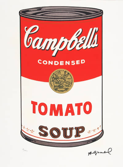 Энди Уорхол Tomato soup, № 6 из тиража в 100 экземпляров