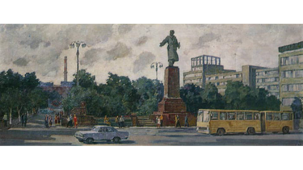 Борис Глушков. «У главного входа в УЗТМ». 1978 год