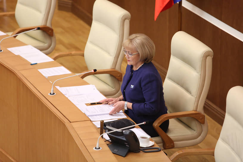 Председатель Законодательного собрания Свердловской области Людмила Бабушкина. 2017 год