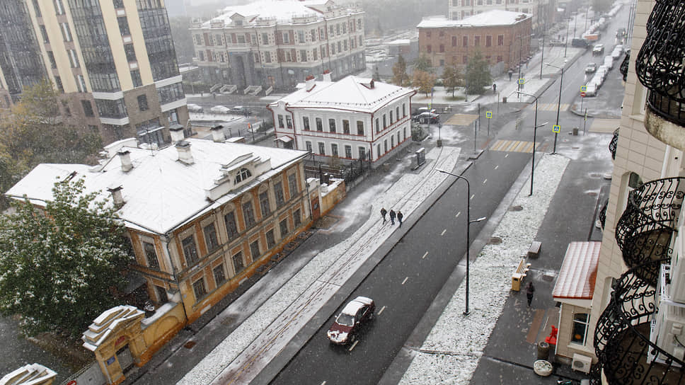 Снегопад в Екатеринбурге