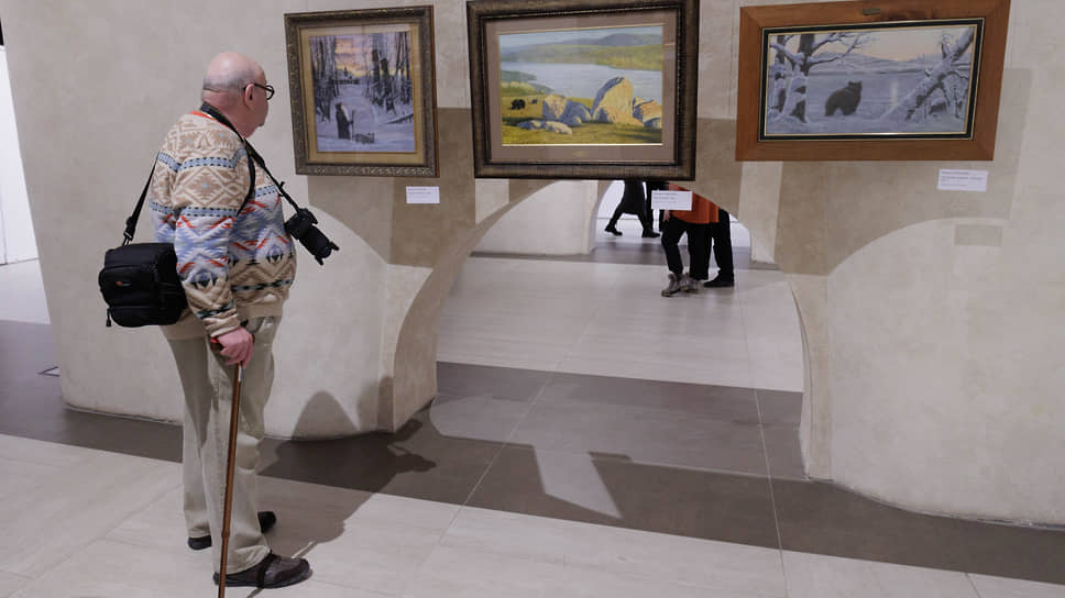 Открытие выставки работ Михаила Сажаева в международном центре искусств &quot;Главный проспект&quot;