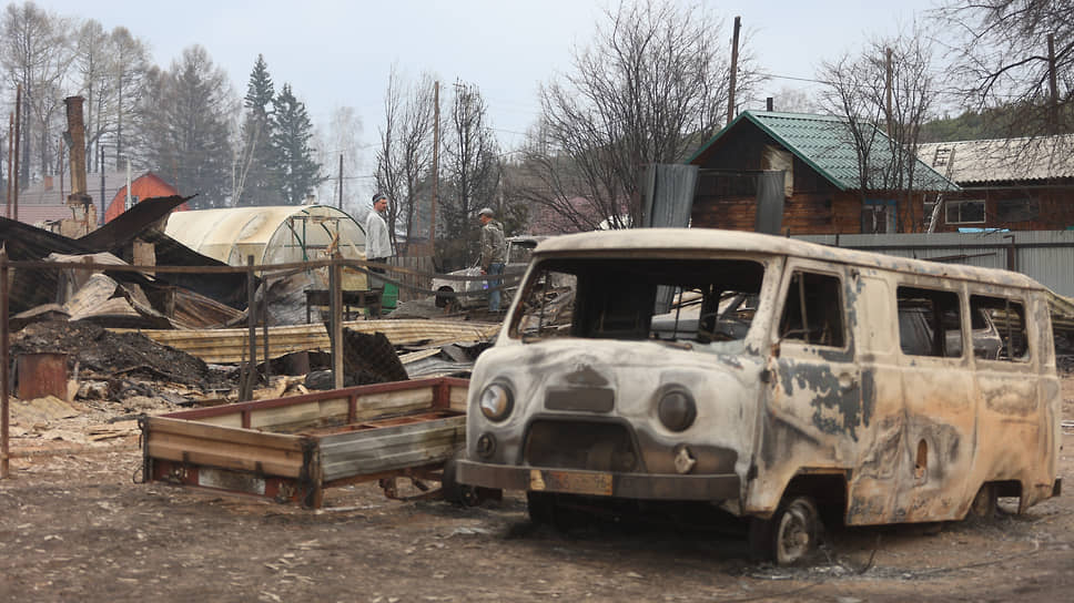 Ситуация после пожара в поселке Сосьва