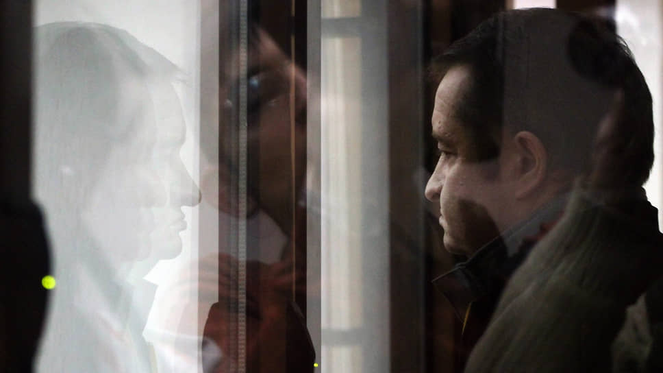 Предприниматель Александр Стерхов, обвиняемый в организации убийства депутата думы города Ирбит Александра Барыбина, во время оглашения приговора в Свердловском областном суде