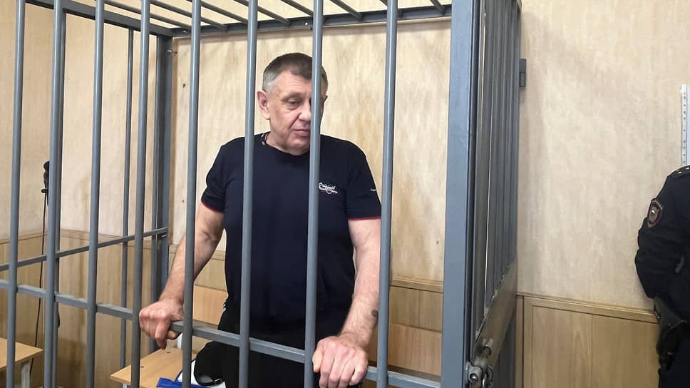 Бывший сотрудник милиции Олег Анучин на заседании суда 