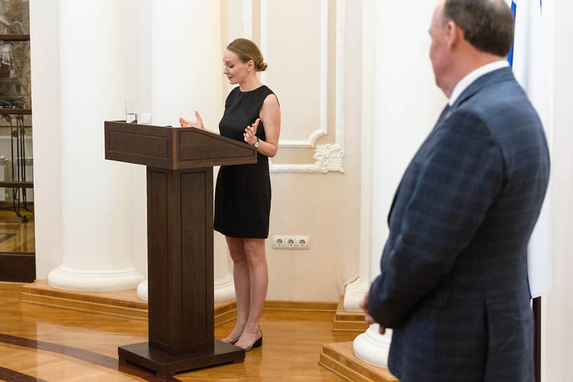 Генеральный директор ИД «Коммерсантъ-Урал» Марина Архипова во время церемонии