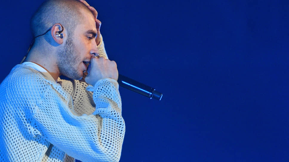 Рэпер Хаски во время выступления