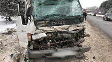 Два грузовика столкнулись в Воткинске