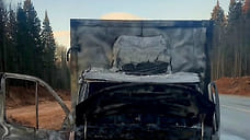 Грузовик сгорел на федеральной трассе в Удмуртии из-за короткого замыкания