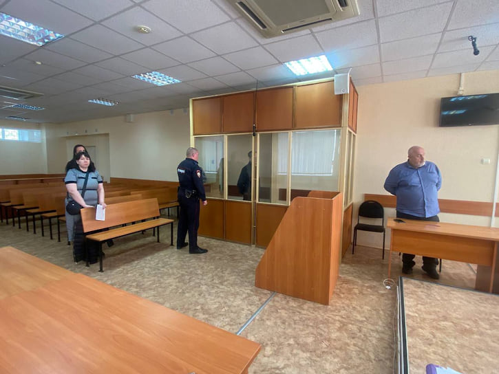 Игорь Красновский на заседании Октябрьского райсуда 13 мая, где рассматривался вопрос о продлении меры пресечения