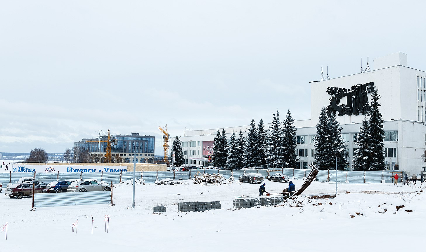 В Ижевске продолжается ремонт Центральной площади