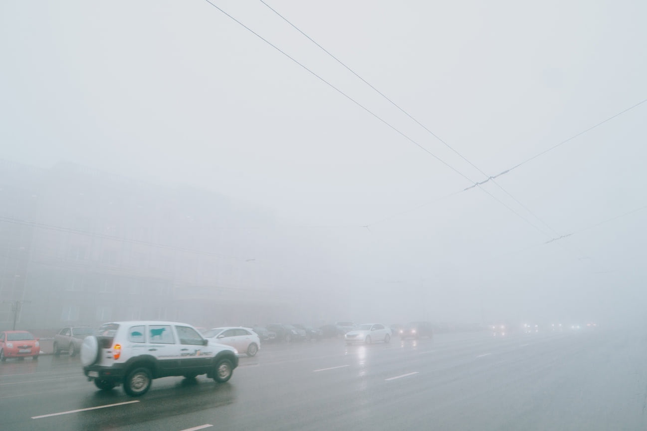 Туман в Ижевске в ноябре