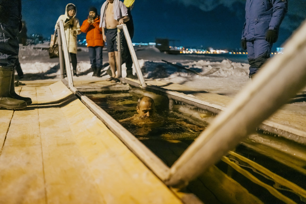В Ижевске на Крещение Господне прошли традиционные купания