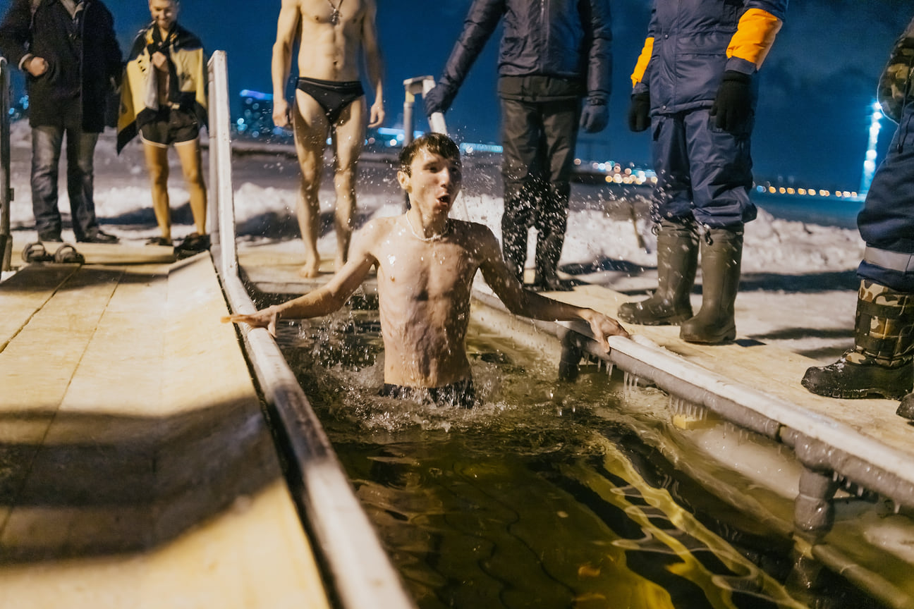 В Ижевске на Крещение Господне прошли традиционные купания