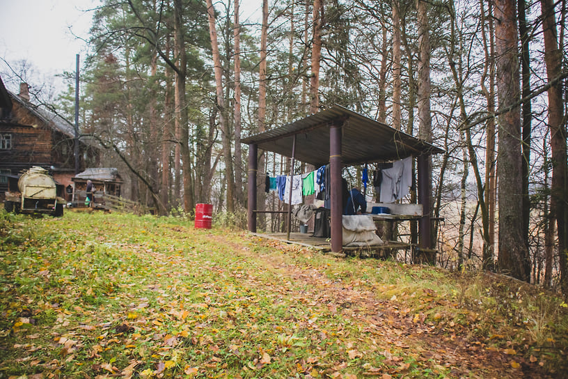 Уличная сушилка и постирочная